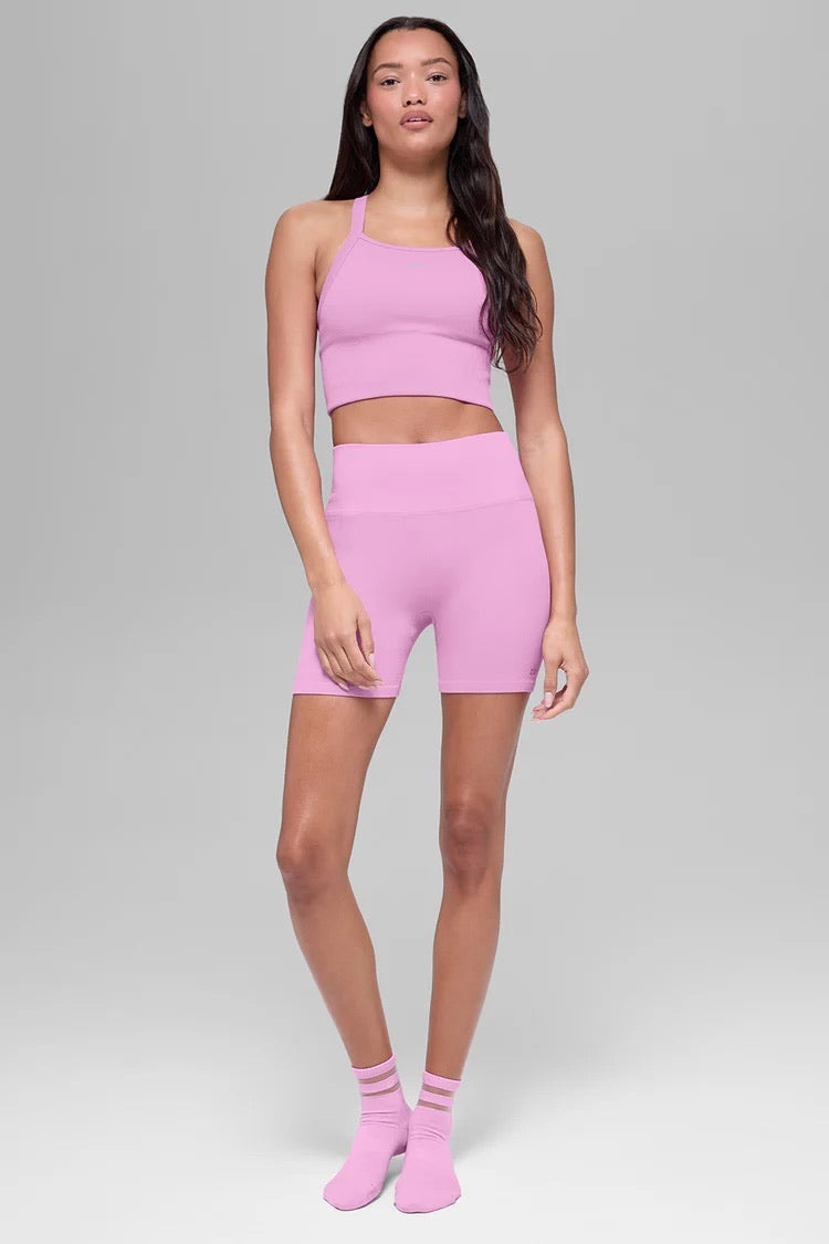 Débardeur Brassière Côtelé Sans Coutures